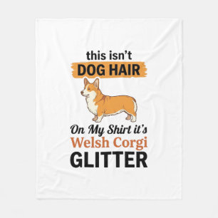 Walisische Corgi Glitter Lustiges Hunde-Liebhaber Fleecedecke