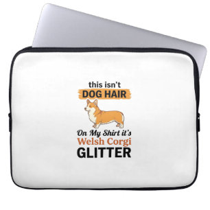 Walisische Corgi Glitter Lustiges Hunde-Liebhaber  Laptopschutzhülle