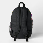 Walisische Corgi-Herzen Bedruckter Rucksack (Rückseite)