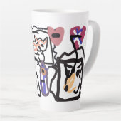 Walisische Corgi-Herzen Milchtasse (Rechte Ecke)