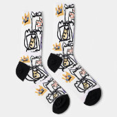 Walisische Corgi-Herzen Socken (Rechts)