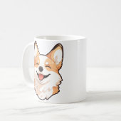 Walisische Corgi-Hund Kaffeetasse (Vorderseite Links)