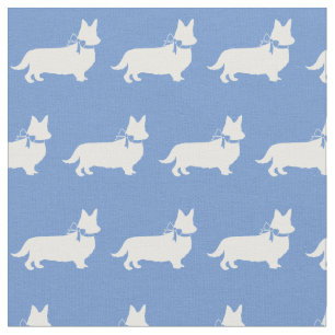 Walisische Corgi-Hund-Silhouette Haustier Pembroke Stoff