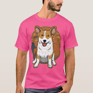 Walisische Corgi-Hund-Vintage 1632 T-Shirt