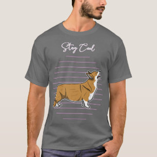 Walisische Corgi-Hund-Vintage 1642 T-Shirt