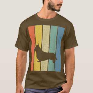 Walisische Corgi-Hund Vintage Retro 70er 80er Corg T-Shirt