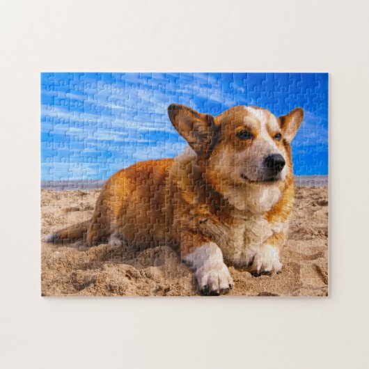 Walisische Corgi Hunde Jigsaws. Puzzle (Horizontal)