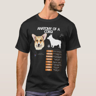 Walisische Corgi-Hundeanatomie Mama Oma Männer Fra T-Shirt