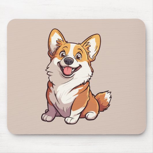 Walisische Corgi-Hundetasse Mousepad (Vorne)