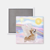 Walisische Corgi Magnet (Vorderseite/Rückseite)