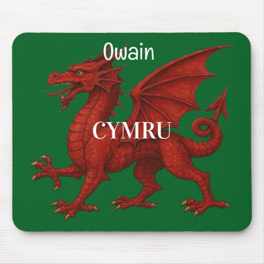 Walisische Drache-Mauspad Mousepad (Vorne)