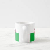 Walisische Drachenflagge Espressotasse (Rückseite)