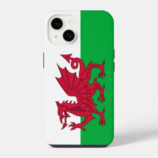 Walisische Drachenflagge iPhone Hülle (Rückseite)