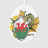 Walisische Drachenflagge Ornament (Vorderseite)