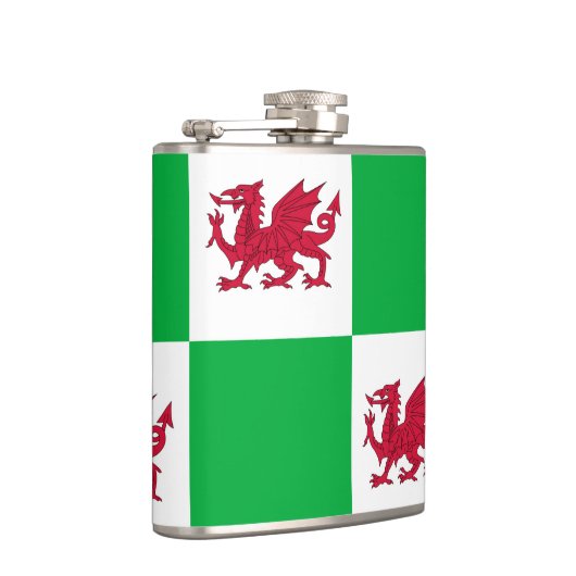 Walisische Drachenflasche Flachmann (Rechts)