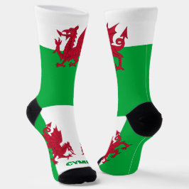 Walisische Drachenpatrouille, Cymru-Flagge, Wales  Socken