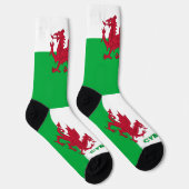 Walisische Drachenpatrouille, Cymru-Flagge, Wales  Socken (Rechts)