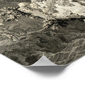 Walisische Druiden spielen Harfe Poster (Ecke)