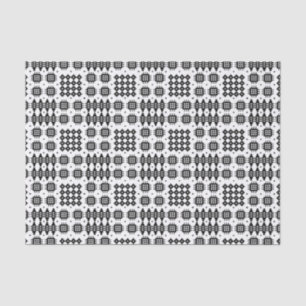 Walisische Faux-Tapete Schwarz-Weiß-Seidenpapier Seidenpapier