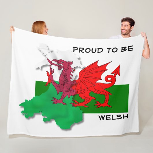 Walisische FLAG WALES Roter Drache Fleecedecke (Beispiel)