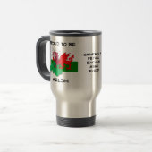 Walisische FLAG WALES Roter Drache Reisebecher (Vorderseite Links)