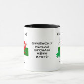 Walisische FLAG WALES Roter Drache Tasse (Zentrum)