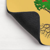 Walisische Flagge Baum des Lebens Anpassbar Mousepad (Ecke)