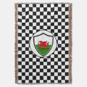 walisische Flagge Decke (Vorderseite Vertikal)