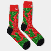 Walisische Flagge Design Socken (Rechts)