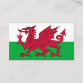 Walisische Flagge, Flagge von Wales Visitenkarte (Vorderseite)