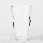 walisische Flagge Glas (Links)