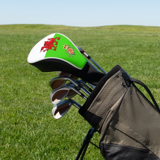 Walisische Flagge Golf Headcover (In SItu)