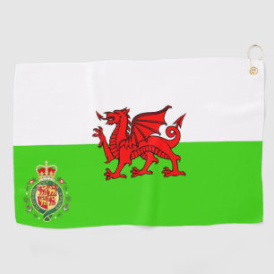 Walisische Flagge Golfhandtuch