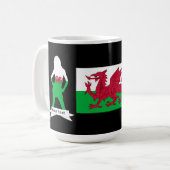 walisische Flagge Kaffeetasse (Vorderseite Links)