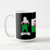 walisische Flagge Kaffeetasse (Links)