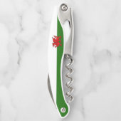 walisische Flagge Kellnermesser (Rückseite)