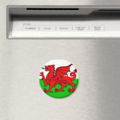 walisische Flagge Magnet (In Situ (Geschirrspüler))