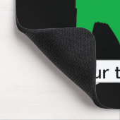 walisische Flagge Mousepad (Ecke)