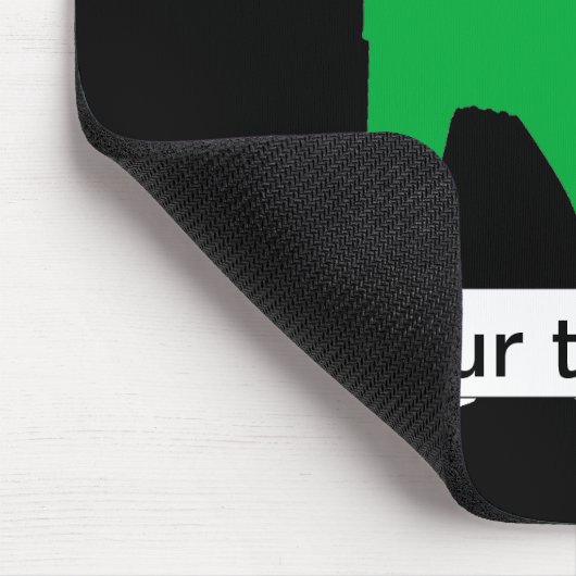 walisische Flagge Mousepad (Ecke)