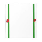 Walisische Flagge Notizblock (Vorderseite)