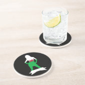 walisische Flagge Sandstein Untersetzer (Seite)