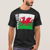 Walisische Flagge Shirt, Wrexham T-Shirt, Geschenk T-Shirt (Vorderseite)