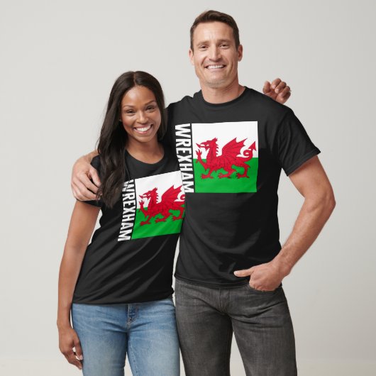 Walisische Flagge Shirt, Wrexham T-Shirt, Geschenk T-Shirt (Unisex)