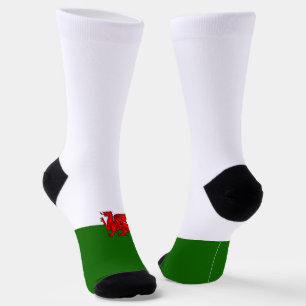 walisische Flagge Socken