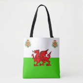 Walisische Flagge Tasche (Vorderseite)