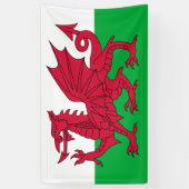 Walisische Flagge (Wales) (walisischer Drache) Banner (Vertikal)