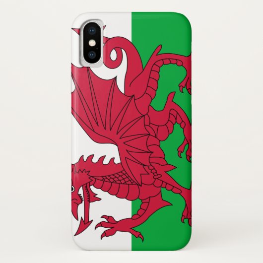 Walisische Flagge (Wales) (walisischer Drache) Case-Mate iPhone Hülle (Rückseite)