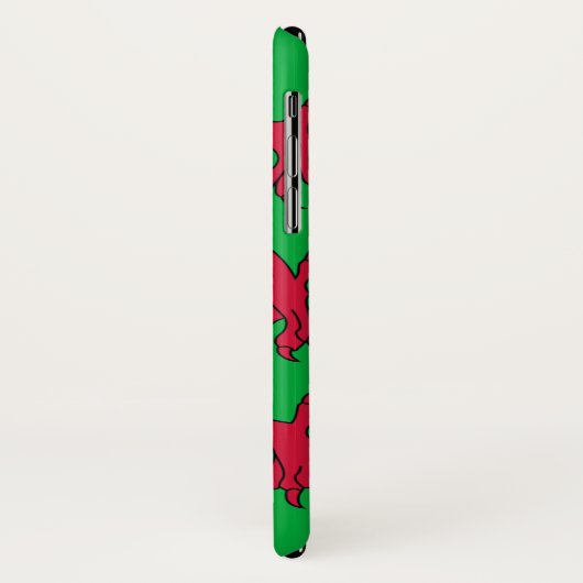 Walisische Flagge (Wales) (walisischer Drache) Case-Mate iPhone Hülle (Hinten/Links)