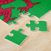 Walisische Flagge (Wales) (walisischer Drache) Puzzle (Seite)