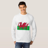 Walisische Flagge (Wales) (walisischer Drache) T-Shirt (Vorne ganz)